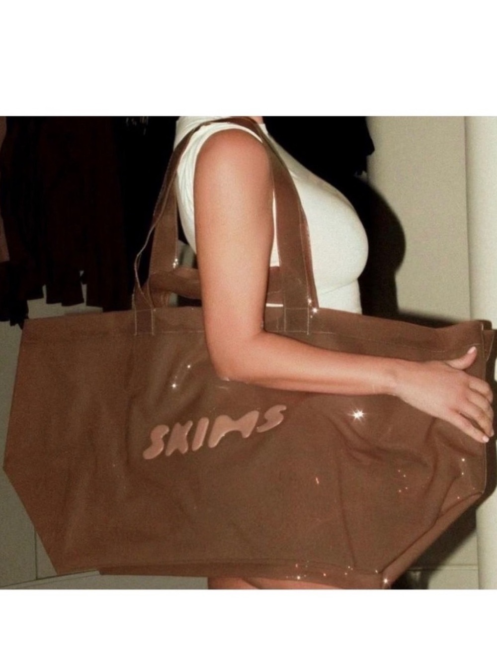 SKIMS Large Jelly Tote